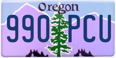 OR license plate 990PCU