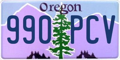 OR license plate 990PCV