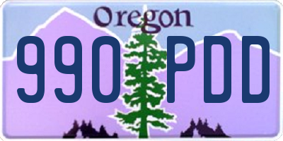 OR license plate 990PDD