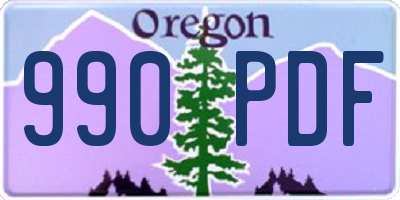 OR license plate 990PDF
