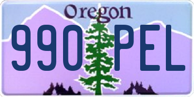 OR license plate 990PEL