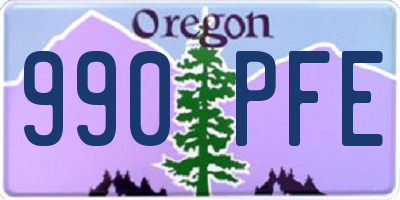 OR license plate 990PFE
