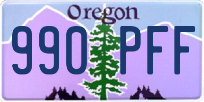 OR license plate 990PFF