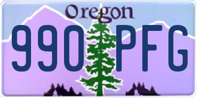 OR license plate 990PFG