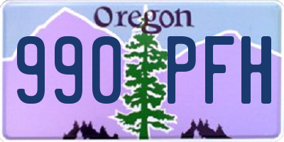 OR license plate 990PFH