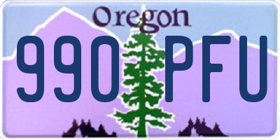 OR license plate 990PFU