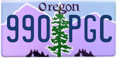 OR license plate 990PGC