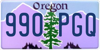 OR license plate 990PGQ