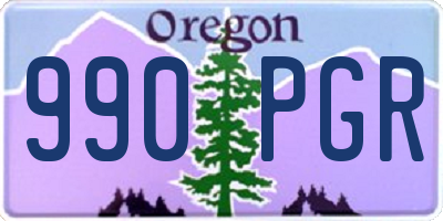 OR license plate 990PGR