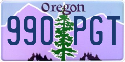 OR license plate 990PGT