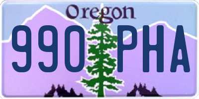 OR license plate 990PHA