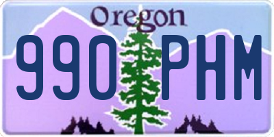 OR license plate 990PHM