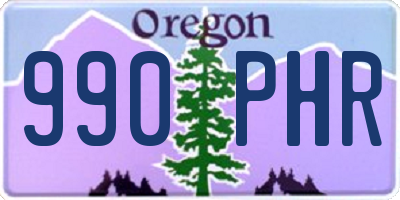 OR license plate 990PHR