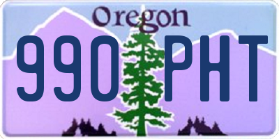 OR license plate 990PHT