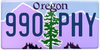 OR license plate 990PHY