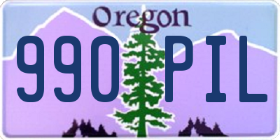 OR license plate 990PIL