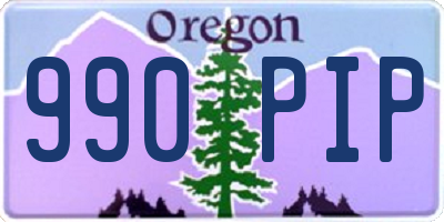 OR license plate 990PIP