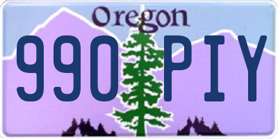 OR license plate 990PIY