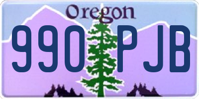 OR license plate 990PJB