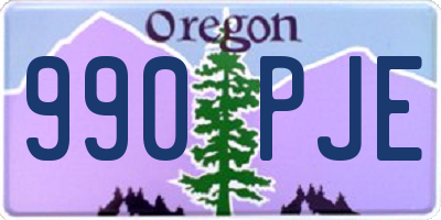 OR license plate 990PJE