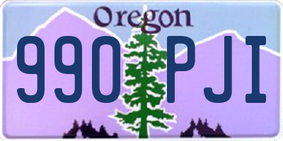 OR license plate 990PJI