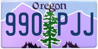 OR license plate 990PJJ