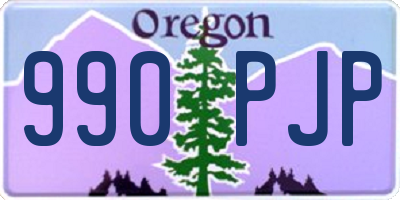 OR license plate 990PJP
