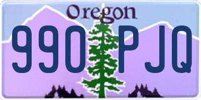 OR license plate 990PJQ