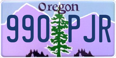 OR license plate 990PJR