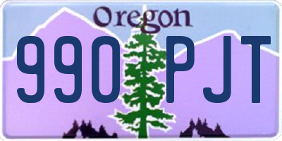 OR license plate 990PJT