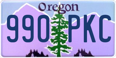 OR license plate 990PKC