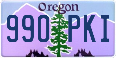OR license plate 990PKI