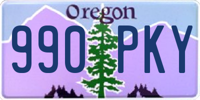 OR license plate 990PKY