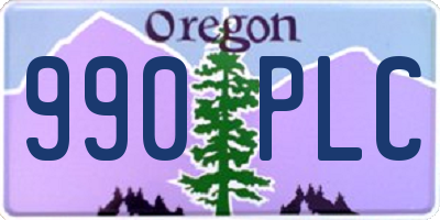 OR license plate 990PLC