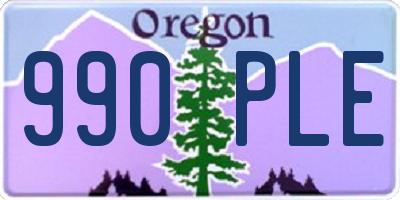 OR license plate 990PLE