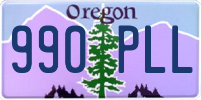 OR license plate 990PLL