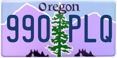 OR license plate 990PLQ