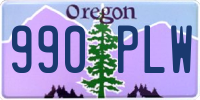 OR license plate 990PLW