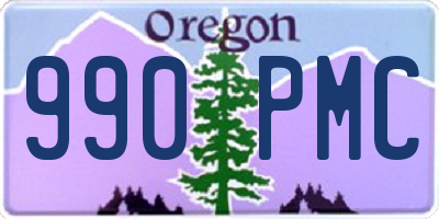 OR license plate 990PMC