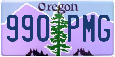 OR license plate 990PMG