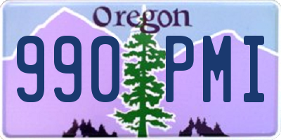 OR license plate 990PMI
