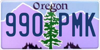 OR license plate 990PMK