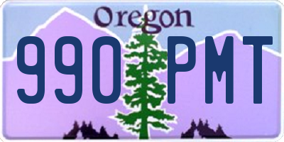 OR license plate 990PMT