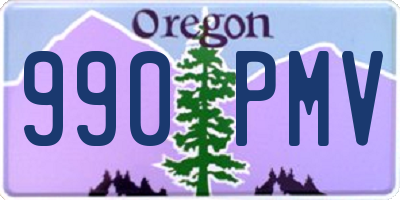 OR license plate 990PMV