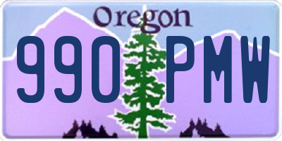 OR license plate 990PMW