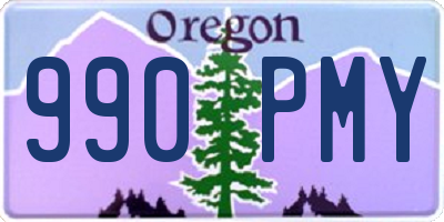 OR license plate 990PMY
