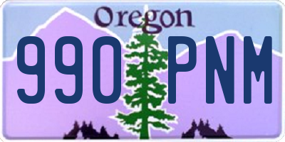OR license plate 990PNM