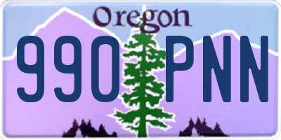 OR license plate 990PNN