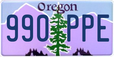 OR license plate 990PPE