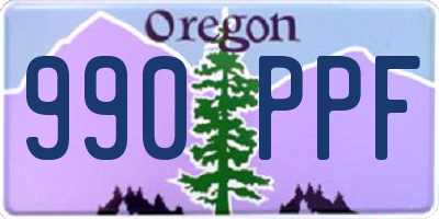 OR license plate 990PPF